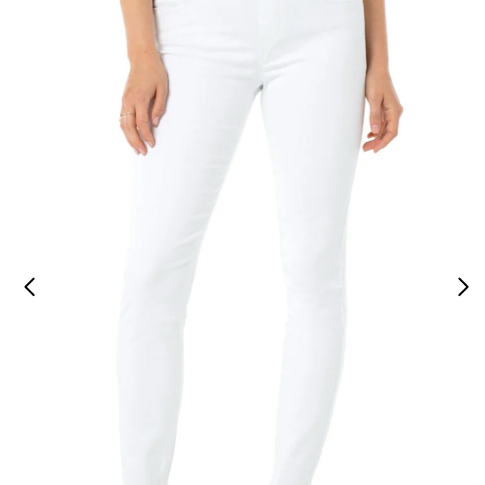 Liverpool Women's Crisp White Skinny Jeans Gia Glider straight